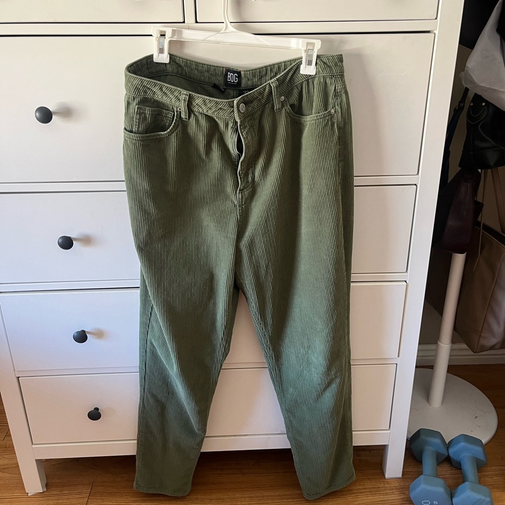 BDG green courduroy pants